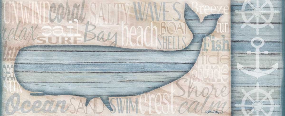 Ocean Life Whale art print by Jen Killeen for $57.95 CAD