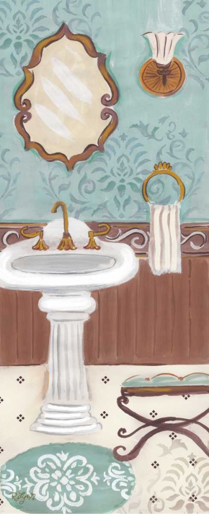 Fancy Bath Panel I art print by Rebecca Lyon for $57.95 CAD