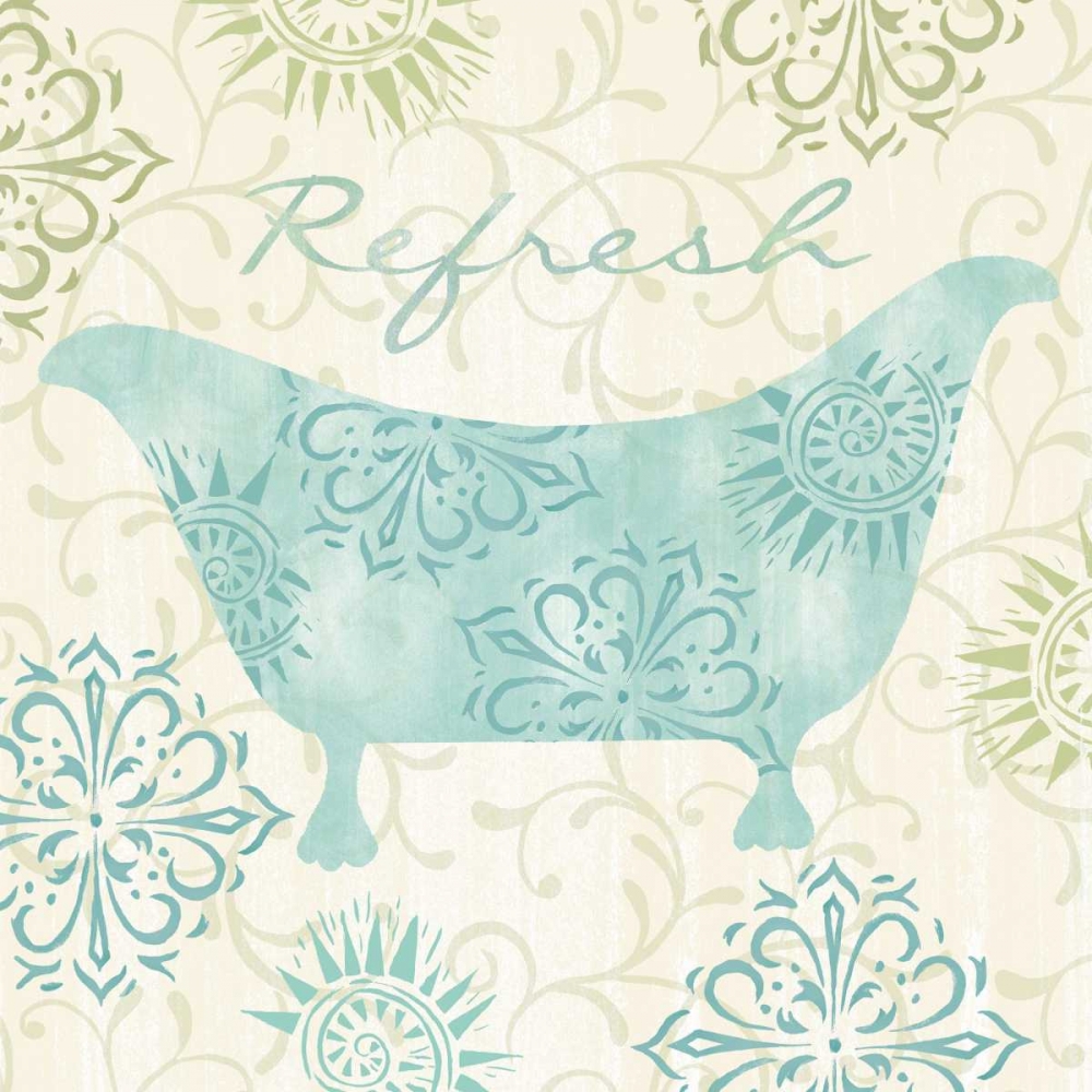 Refresh and Relax Bath I art print by Rebecca Lyon for $57.95 CAD