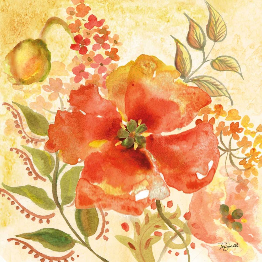 Bohemian Poppies II art print by Tre Sorelle Studios for $57.95 CAD