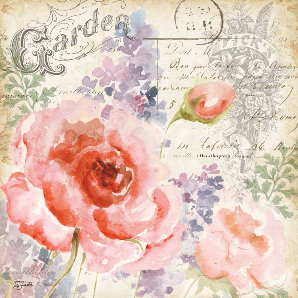 Vintage Garden I art print by Tre Sorelle Studios for $57.95 CAD