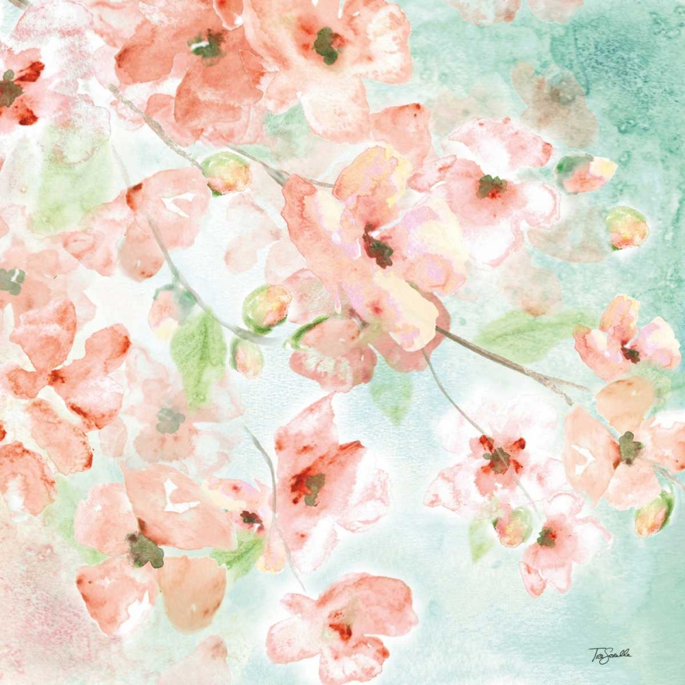 Watercolor Blossoms I art print by Tre Sorelle Studios for $57.95 CAD