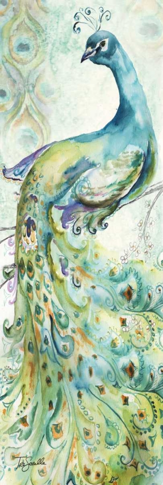 Bohemian Peacocks Panel I art print by Tre Sorelle Studios for $57.95 CAD