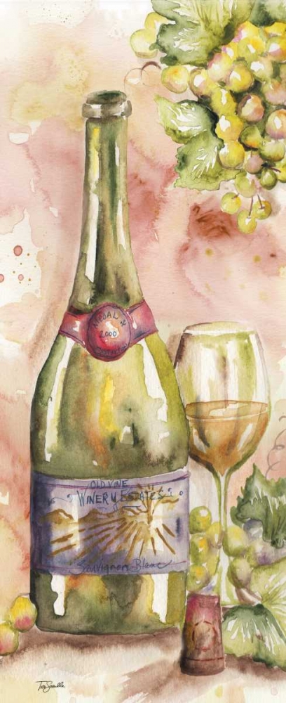 Watercolor Wine Panel II art print by Tre Sorelle Studios for $57.95 CAD