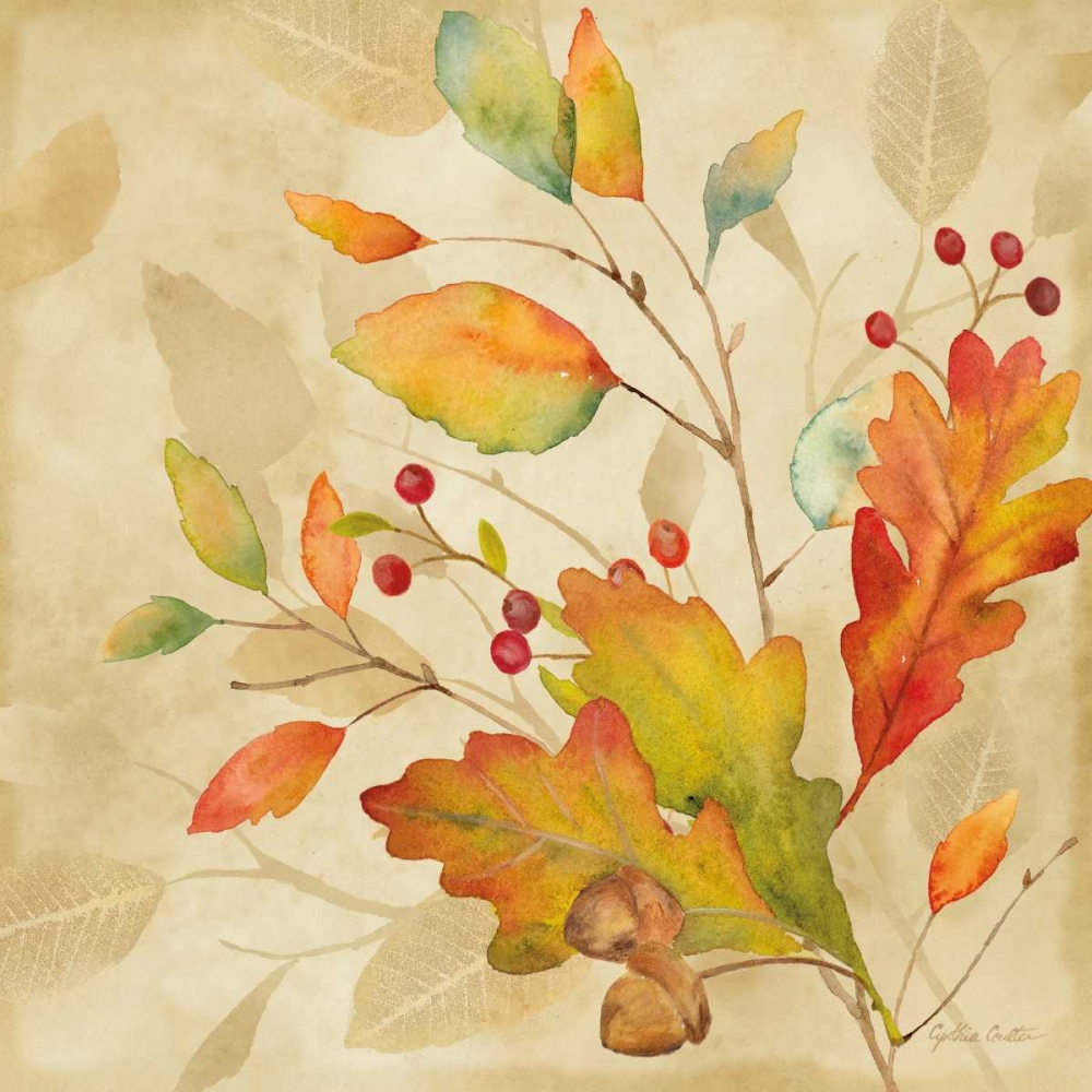 Harvest Leaves I art print by Cynthia Coulter for $57.95 CAD