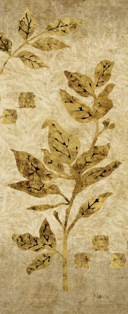 Gold Leaf Branches Panel I art print by Studio Nova for $57.95 CAD