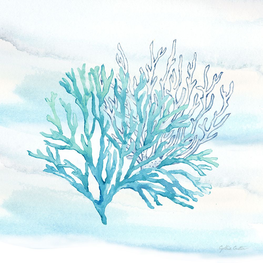 Great Blue Sea X art print by Cynthia Coulter for $57.95 CAD