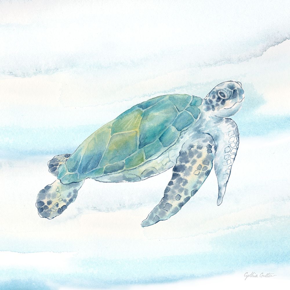 Great Blue Sea XII art print by Cynthia Coulter for $57.95 CAD