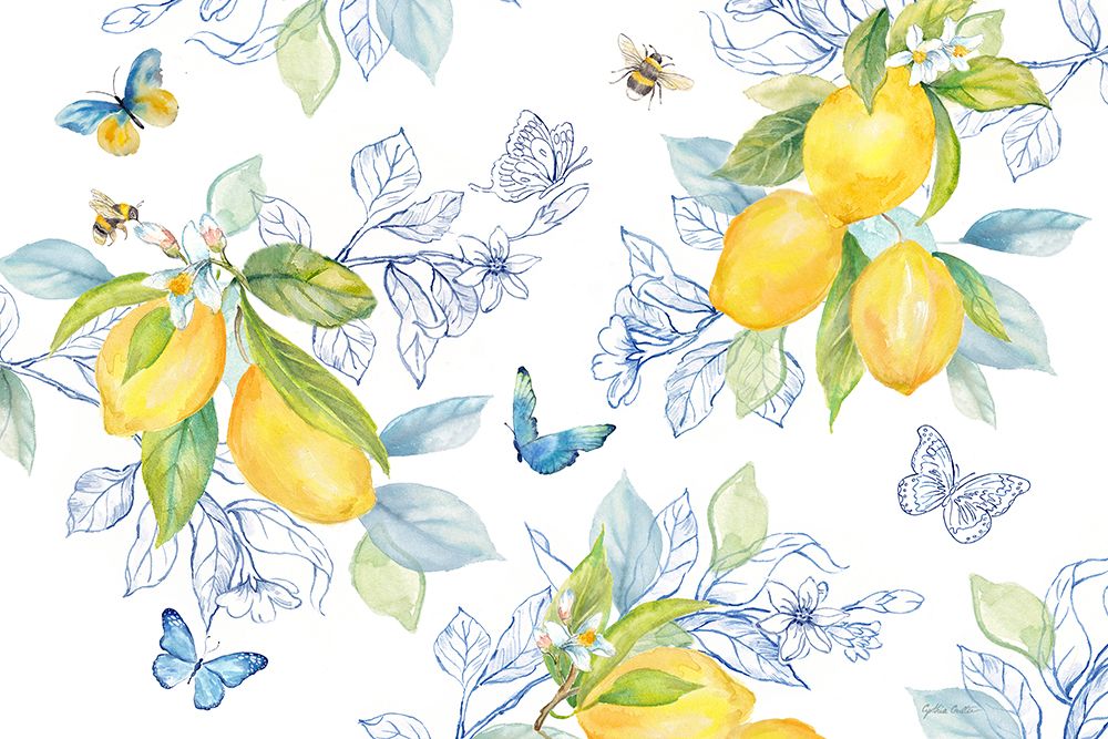 Lemon Sketch Book I art print by Cynthia Coulter for $57.95 CAD