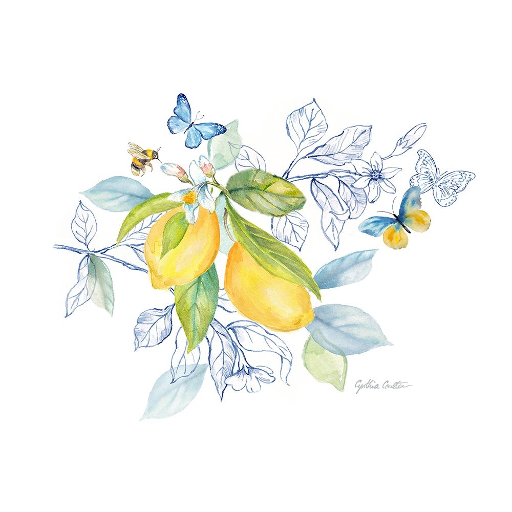 Lemon Sketch Book II art print by Cynthia Coulter for $57.95 CAD