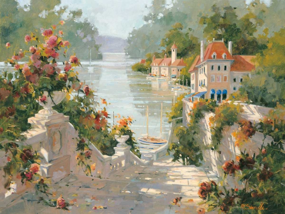 Italian Harbour art print by Marilyn Simandle for $57.95 CAD