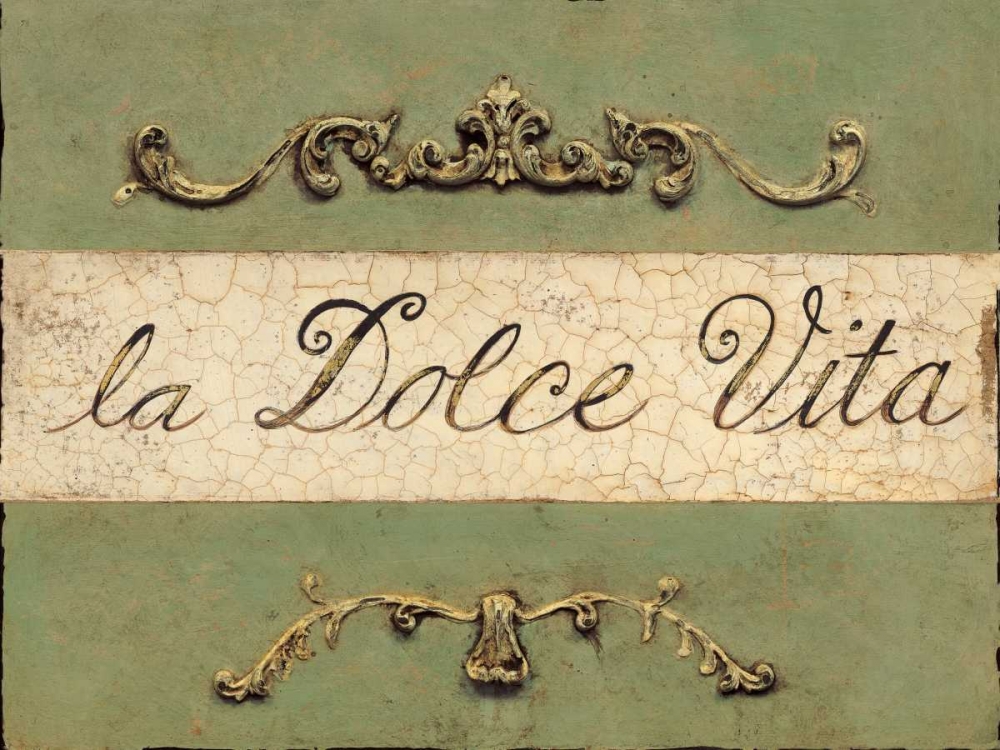Dolce Vita Plaque art print by Arnie Fisk for $57.95 CAD