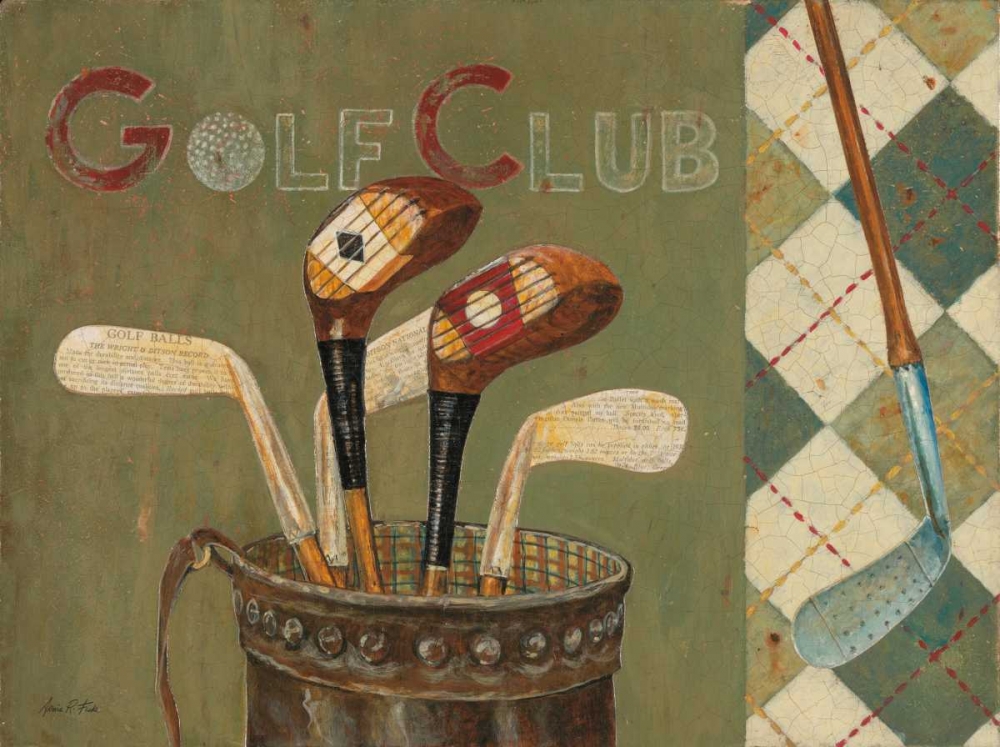 Golf Club art print by Arnie Fisk for $57.95 CAD