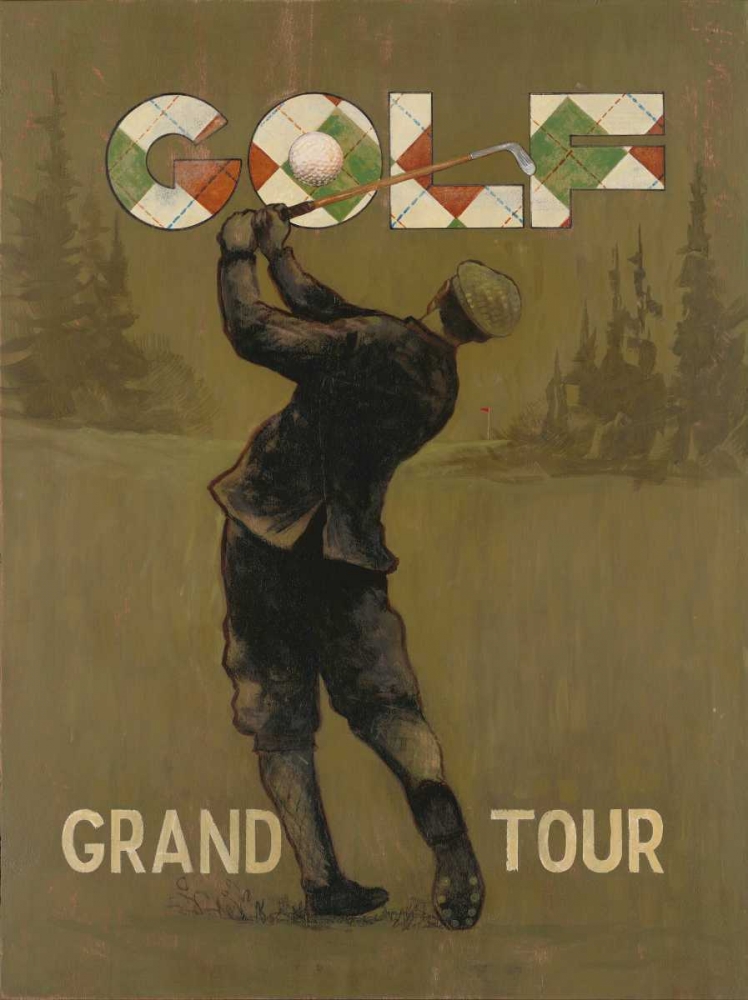 Grand Tour golf art print by Arnie Fisk for $57.95 CAD