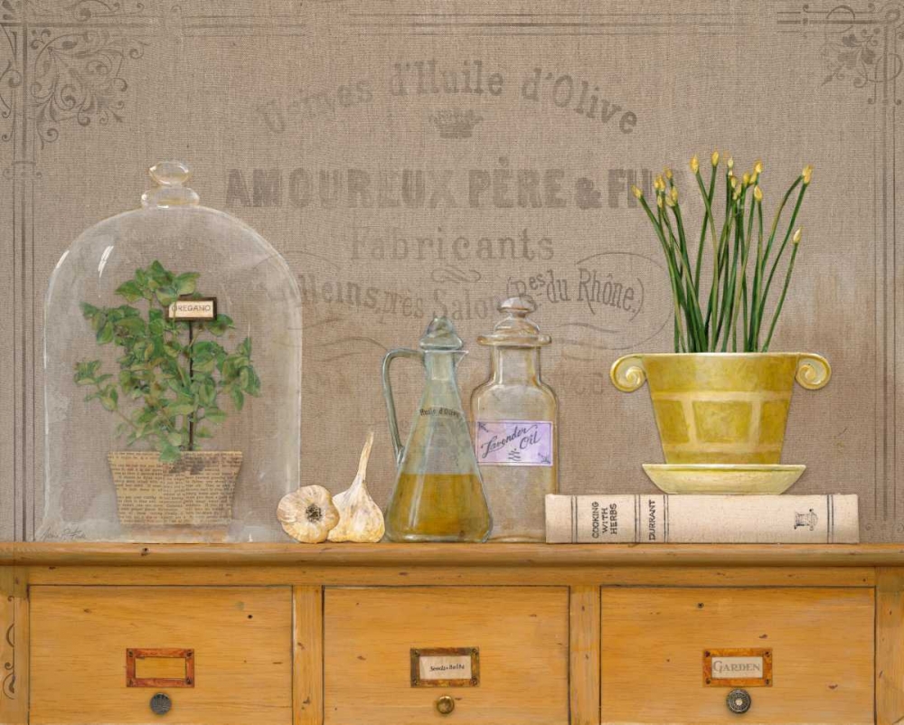 Oregano Library art print by Arnie Fisk for $57.95 CAD