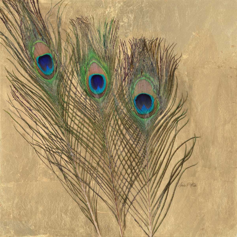 Golden Peacock Feathers art print by Arnie Fisk for $57.95 CAD