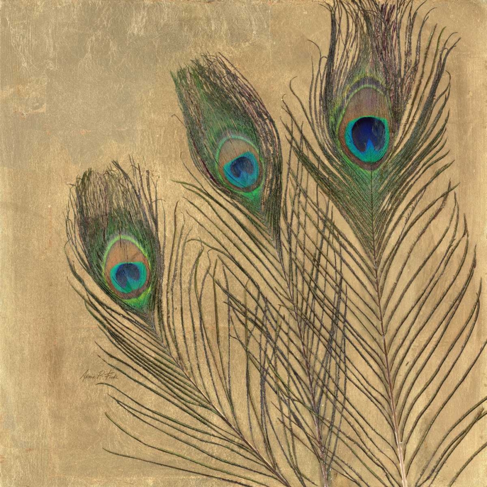 Metallic Peacock Feathers art print by Arnie Fisk for $57.95 CAD