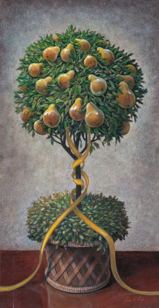 Holiday Pear Topiary art print by Arnie Fisk for $57.95 CAD