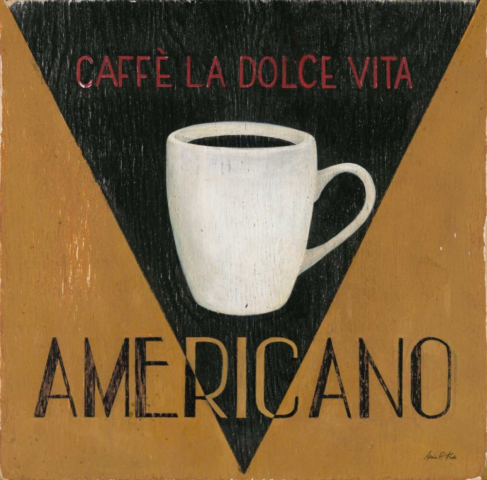 Caffe La Dolce Vita Americano art print by Arnie Fisk for $57.95 CAD