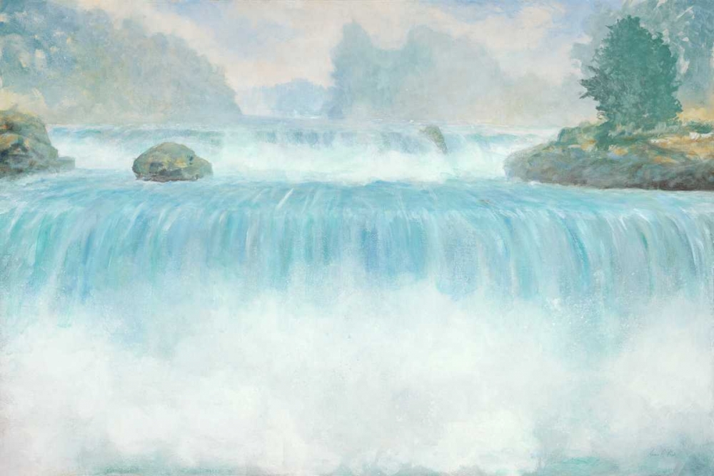 Plein Air Waterfall art print by Arnie Fisk for $57.95 CAD