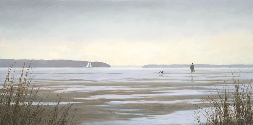 Contemplative Beach Stroll I art print by James Wines for $57.95 CAD