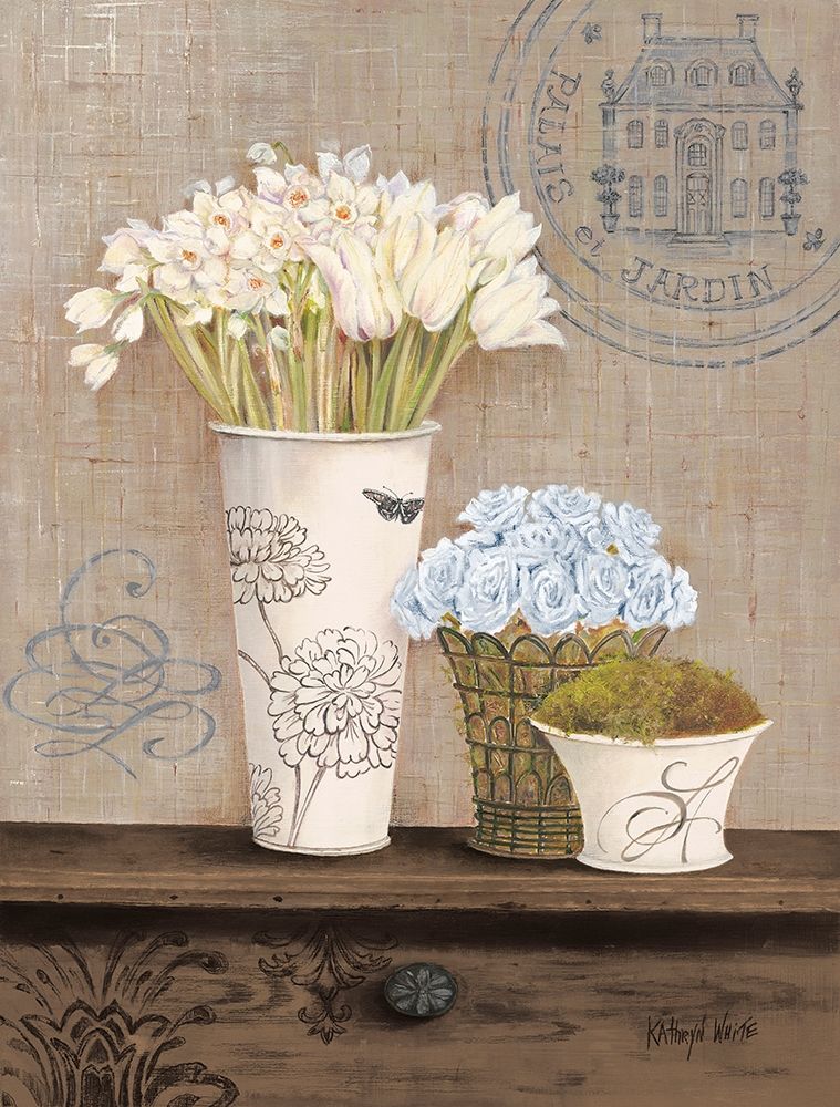 Palais Chocolat In Cream art print by Kathryn White for $57.95 CAD