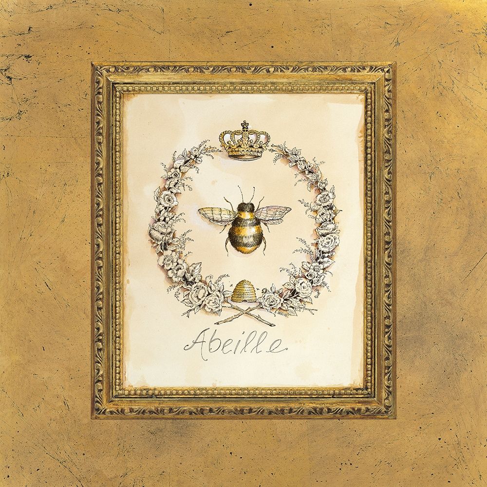 Engraved Bee art print by Kathryn White for $57.95 CAD