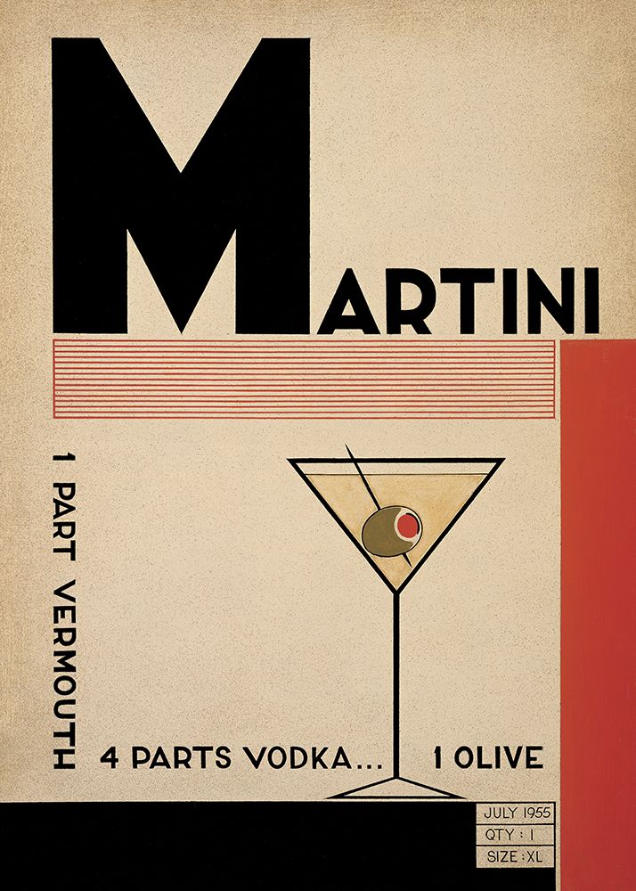 Vodka Martini art print by Marco Fabiano for $57.95 CAD