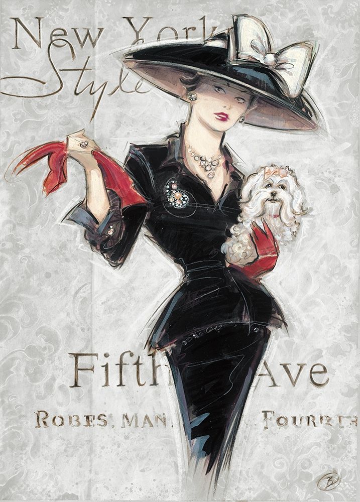 New York Style Lady art print by Chad Barreett for $57.95 CAD