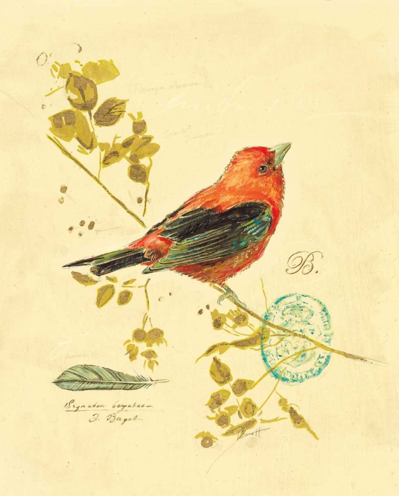 Gilded Songbird 3 art print by Chad Barrett for $57.95 CAD