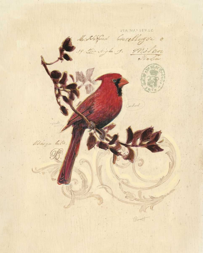 Filigree Cardinal art print by Chad Barrett for $57.95 CAD