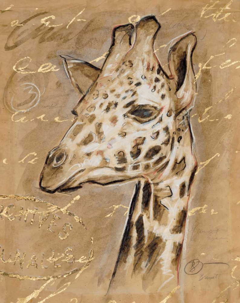 Safari Giraffe art print by Chad Barrett for $57.95 CAD