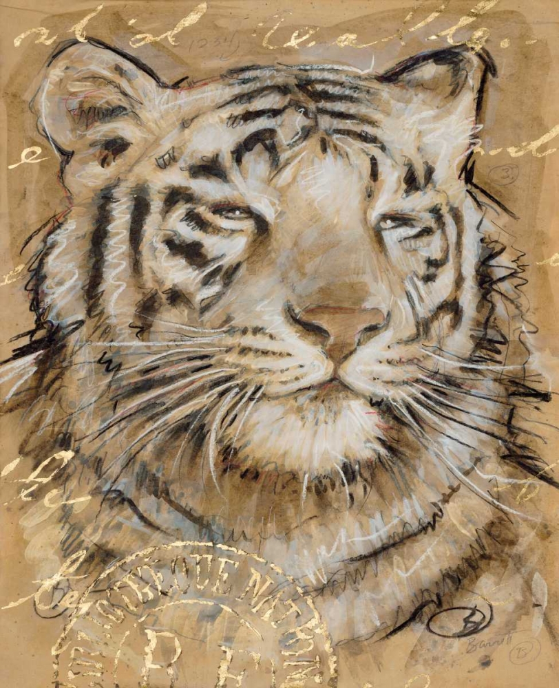 Safari Tiger art print by Chad Barrett for $57.95 CAD