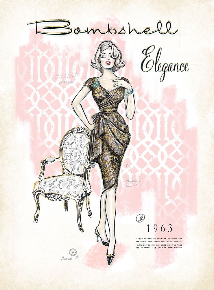 Bombshell Elegance art print by Chad Barrett for $57.95 CAD