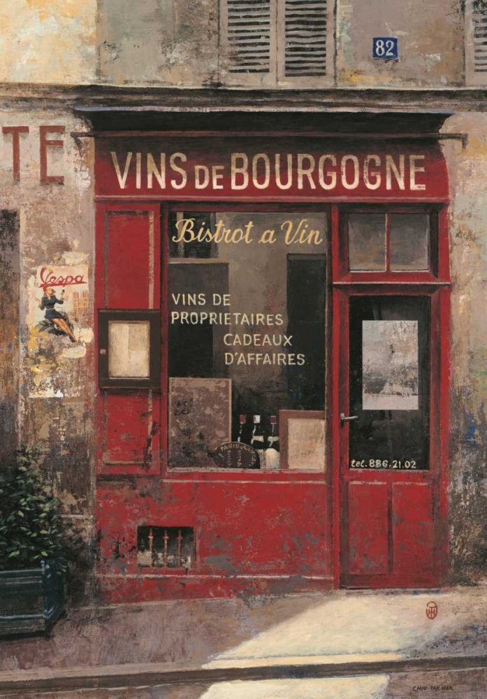 Vins De Bourgogne art print by Chiu Tak Hak for $57.95 CAD