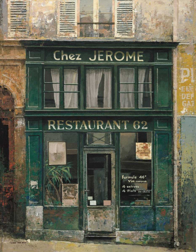 Chez Jerome art print by Chiu Tak Hak for $57.95 CAD