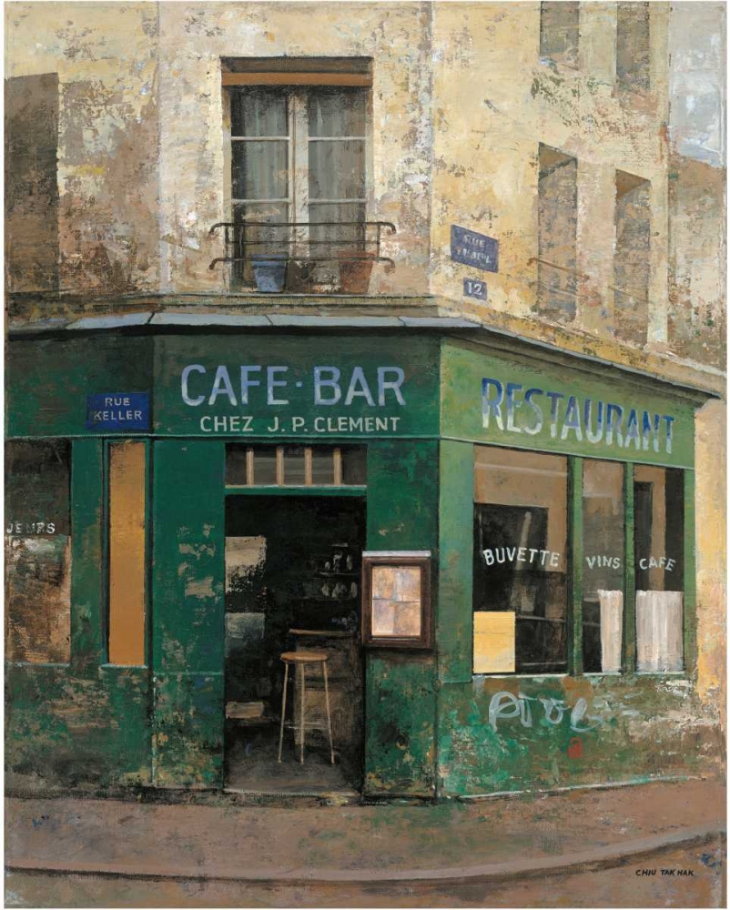 Cafe Bar art print by Chiu Tak Hak for $57.95 CAD