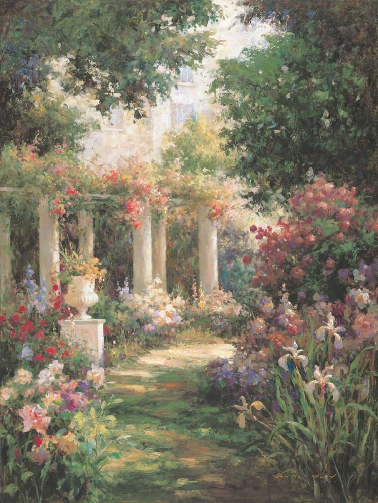 Ancient Garden Columns art print by Vail Oxley for $57.95 CAD