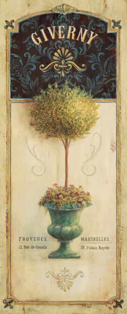 Giverny Topiary art print by Angela Staehling for $57.95 CAD