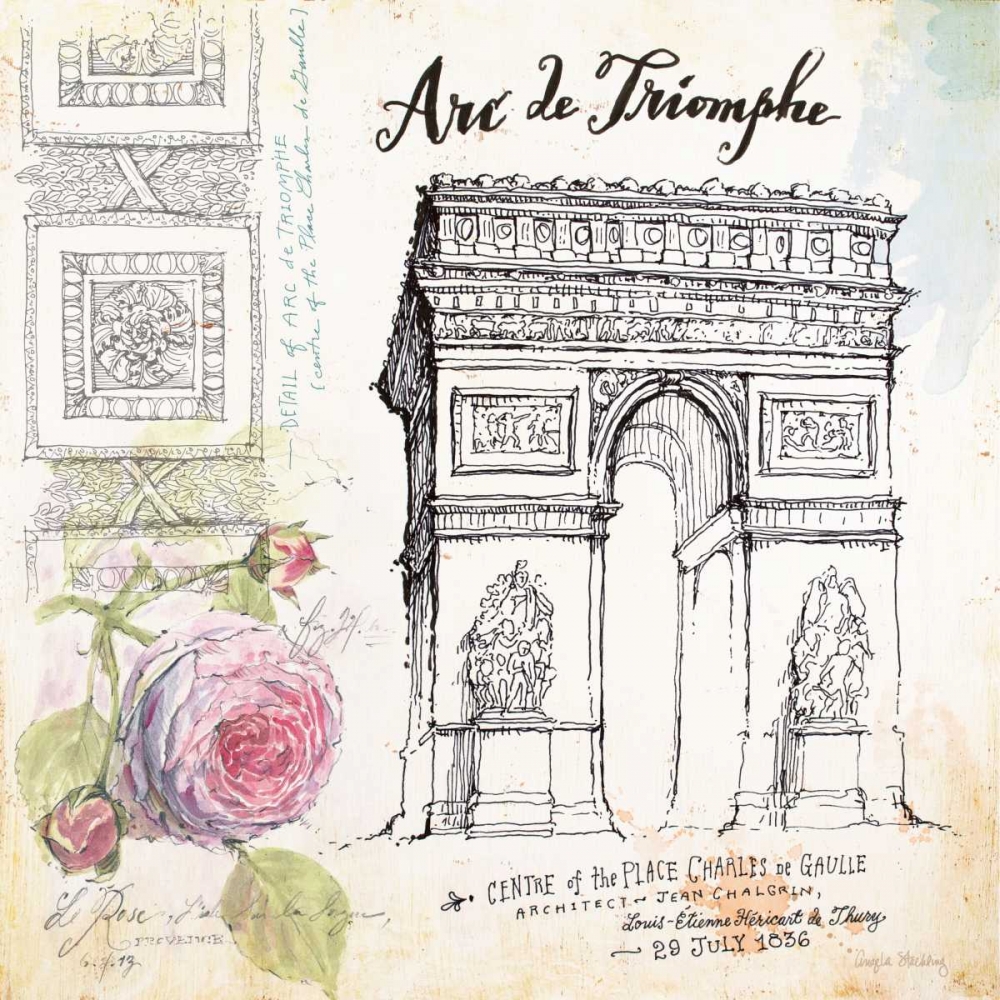 France Sketchbook art print by Angela Staehling for $57.95 CAD