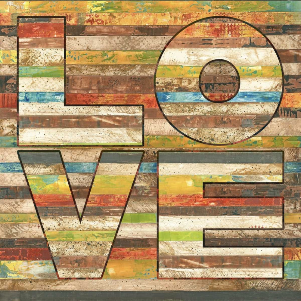 Striped Love art print by Melissa Pluch for $57.95 CAD