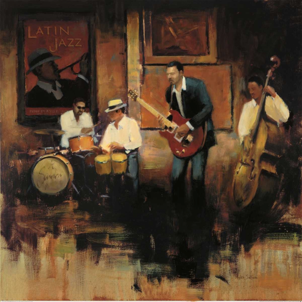 Latin Jazz art print by Miles Sullivan for $57.95 CAD