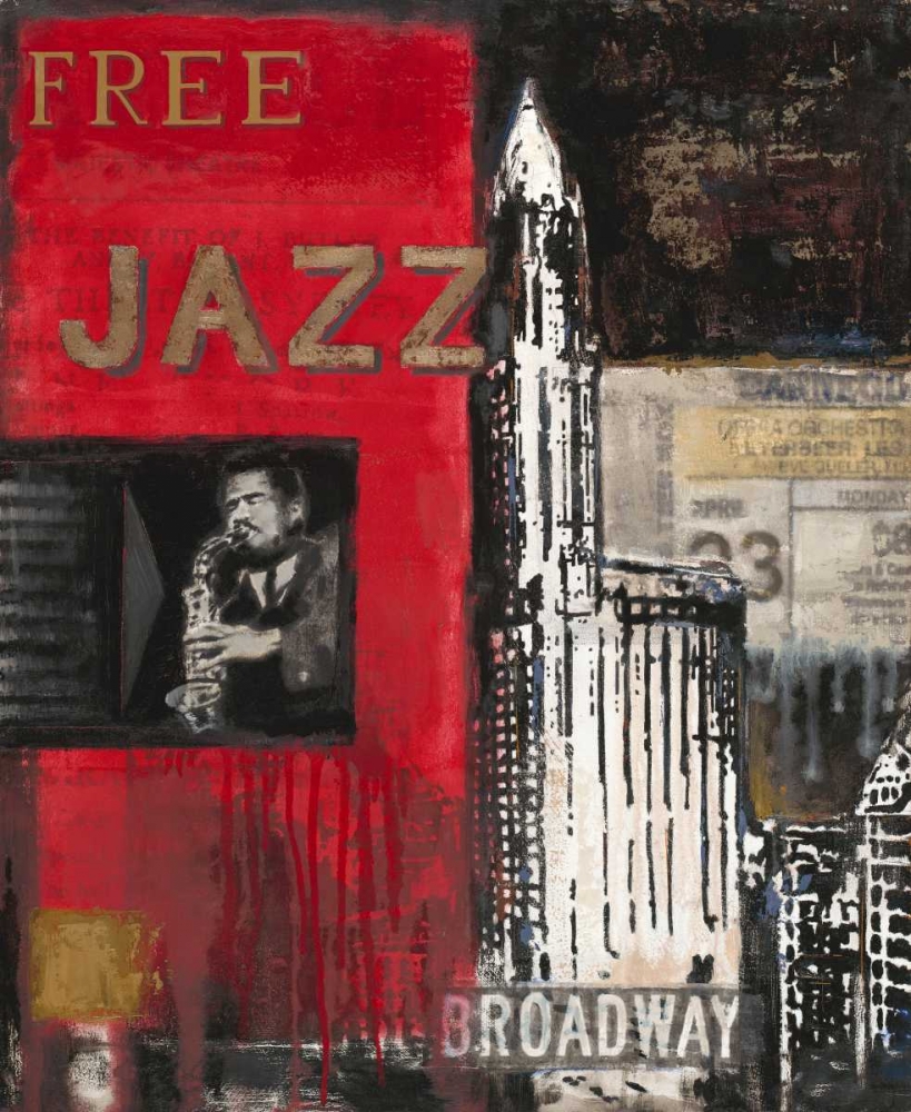 Free Jazz art print by Myles Sullivan for $57.95 CAD