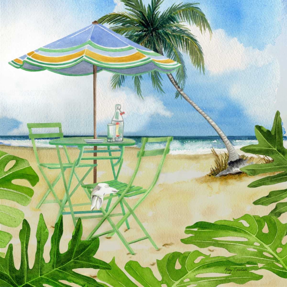 Beachside Dining 1 art print by Mary Escobedo for $57.95 CAD