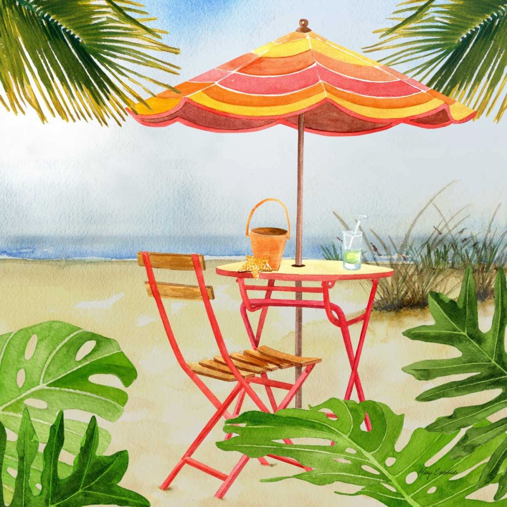 Beachside Dining 2 art print by Mary Escobedo for $57.95 CAD