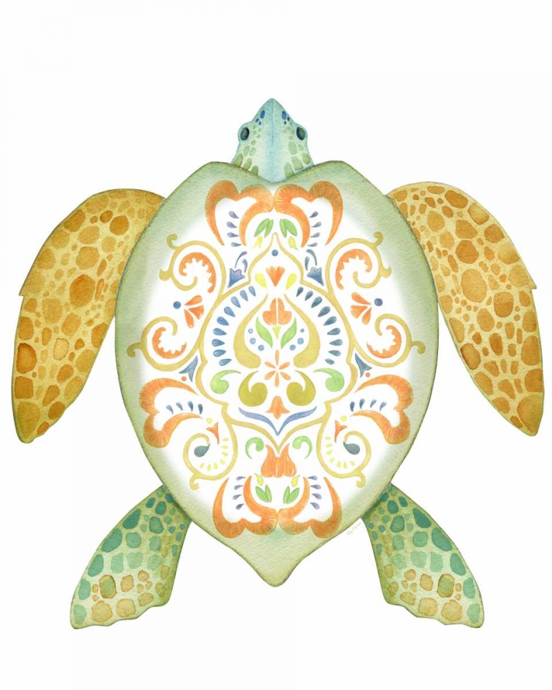 Fiesta Sea Turtle 2 art print by Mary Escobedo for $57.95 CAD