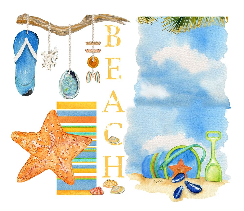 Beach Memories art print by Mary Escobedo for $57.95 CAD
