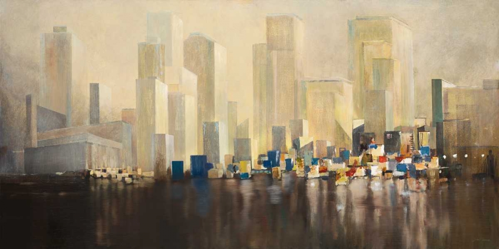 Skyline Harbour art print by Jurgen Gottschlag for $57.95 CAD