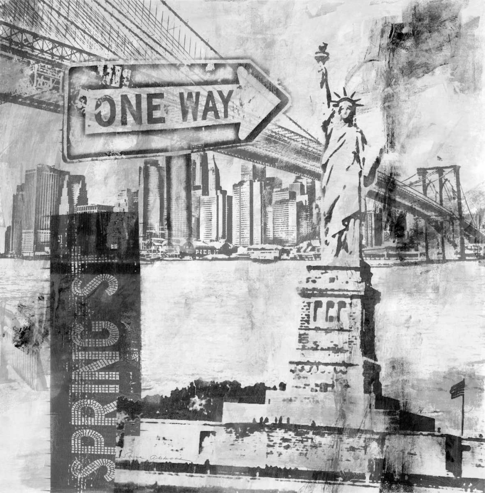 New York One Way art print by Sara Abbott for $57.95 CAD