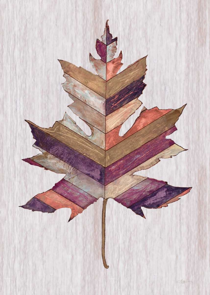 Wood Inlay Leaf 3 art print by Fillippo Ioco for $57.95 CAD
